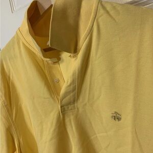 Brooks Brothers mens s‎ XL Yellow performance Polo Shirt